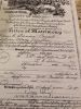 Marriage license of Oscar Lee Cassel and Mary Vermell Miller